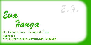 eva hanga business card